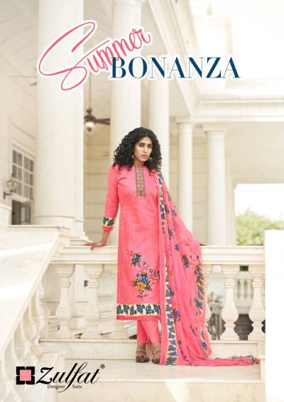 Summer Bonanza By Zulfat Pure Cotton Summer Wear Salwar Kameez Collection